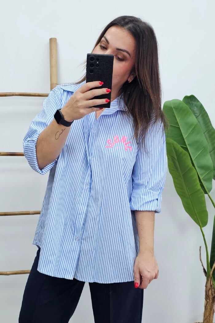 Camisa Iconic Celeste