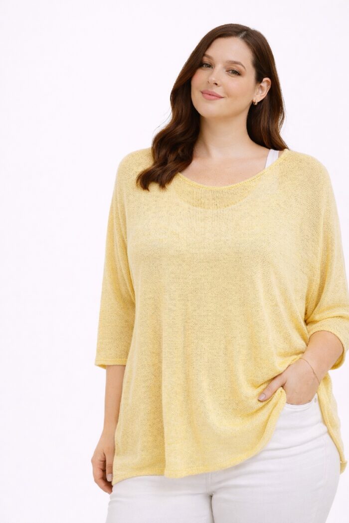 Jersey Fino Largo Amarillo