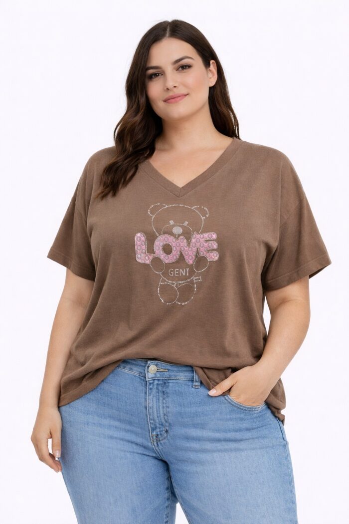 Camiseta Bear Marron