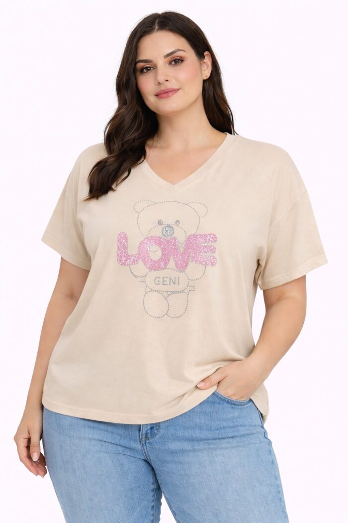 Camiseta Bear Beige