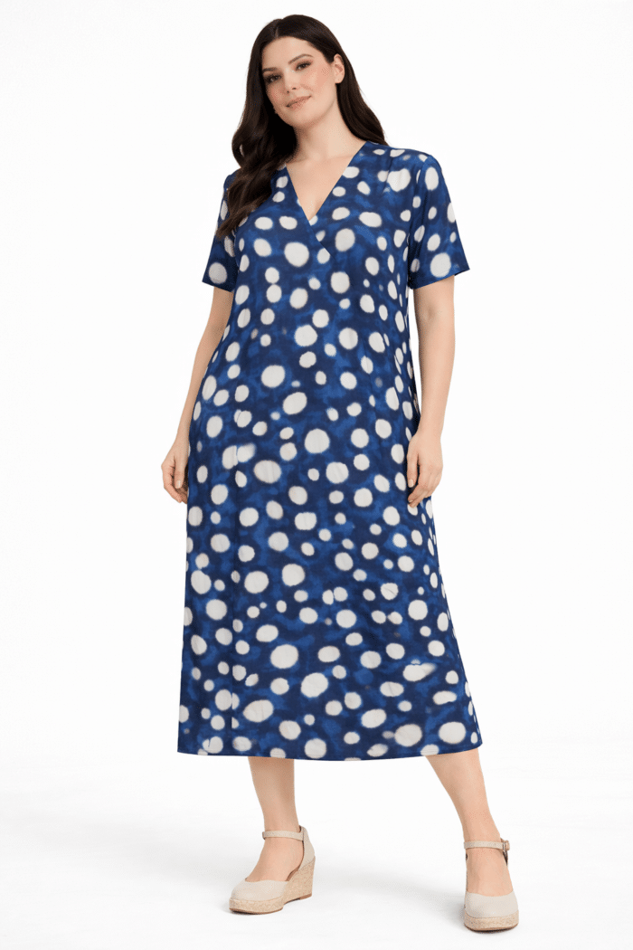 Vestido Punto Frio Azul