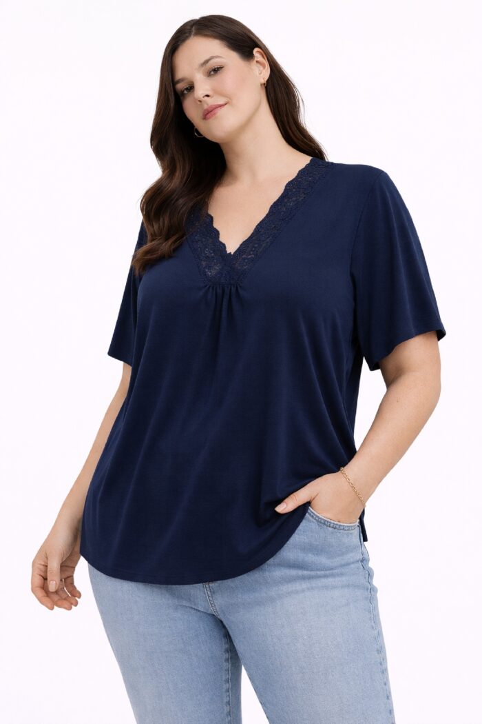 Top Encaje Punto Marino