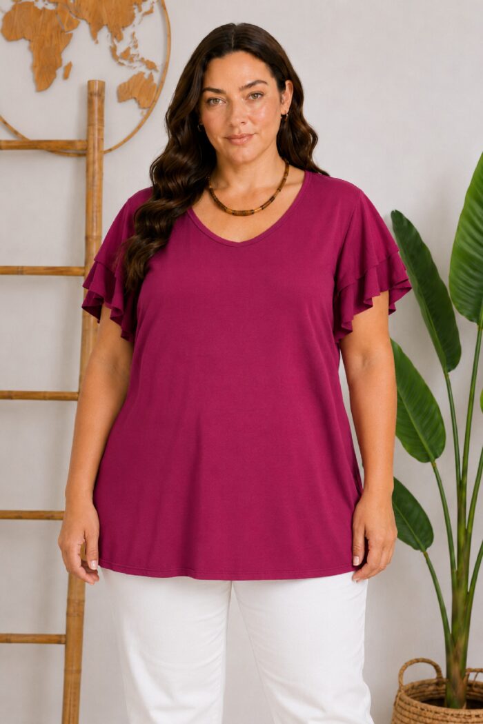 Top Basic Volantes Buganvilla
