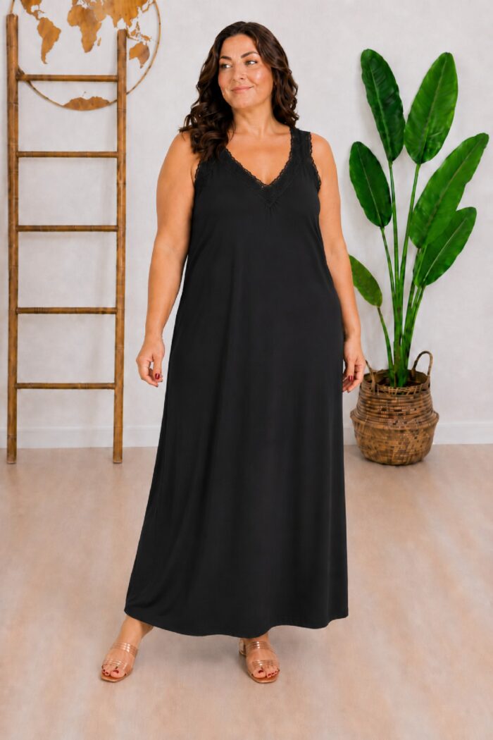 Vestido Lencero Negra