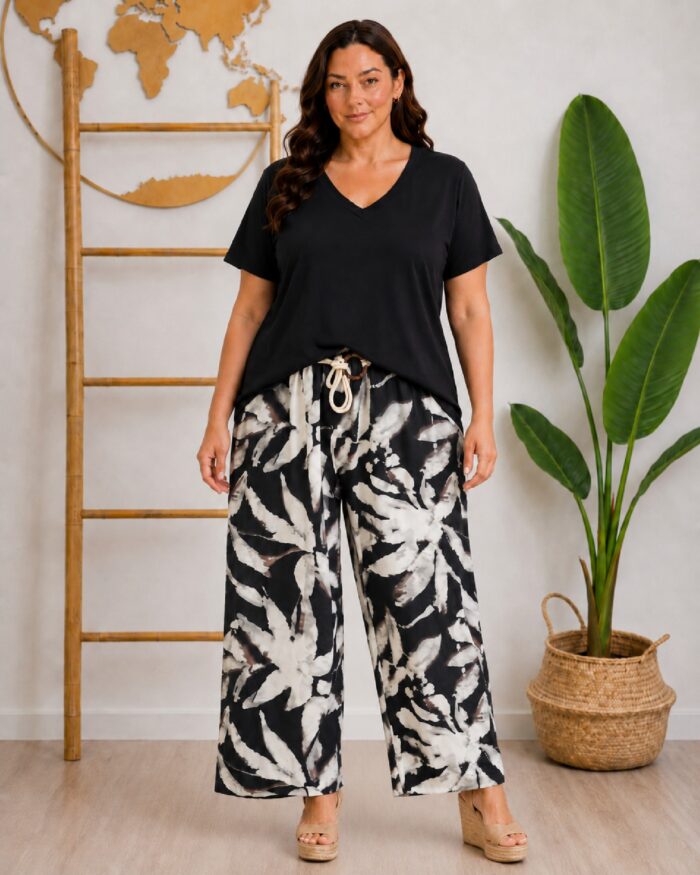 Pantalon Nuby Estampado Negro