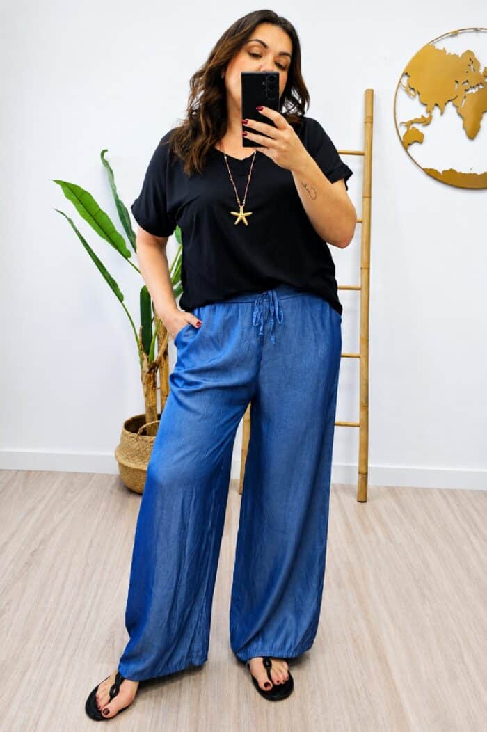Pantalon Tencel Ancho