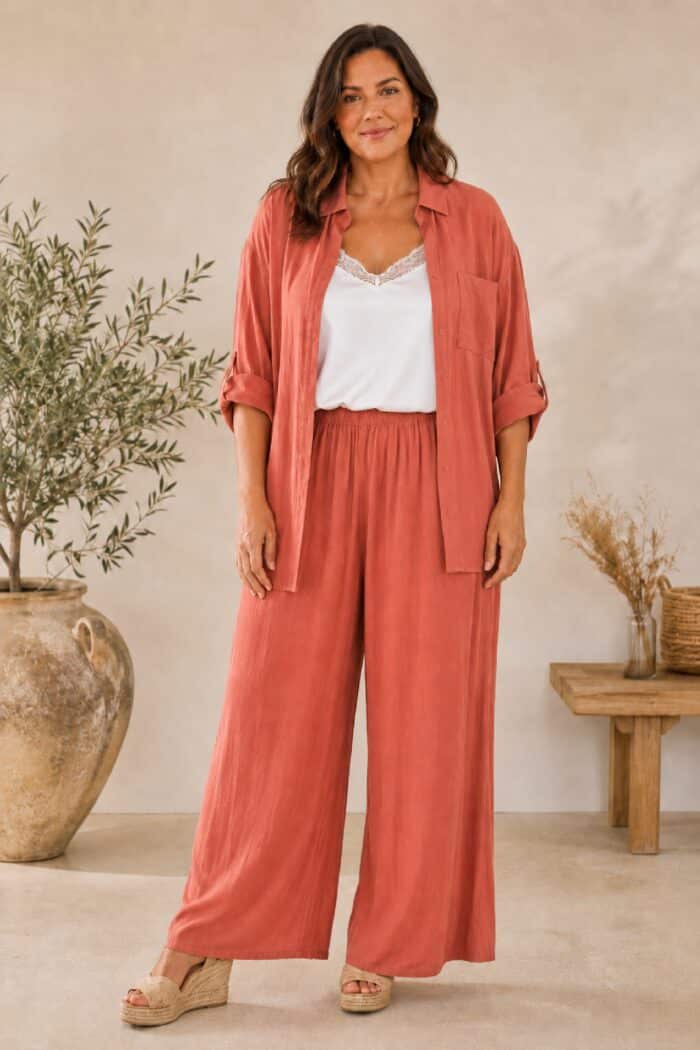 Conjunto Viscosa Teja Suave