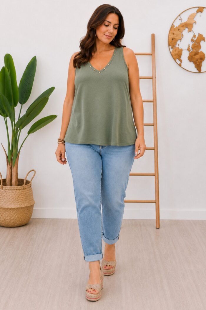Top Tachas Kaki