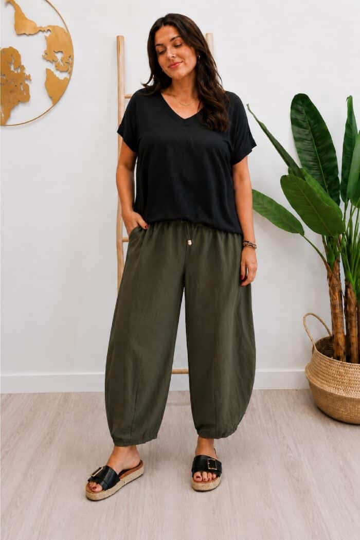 Pantalon Ballon Bombacho Kaki