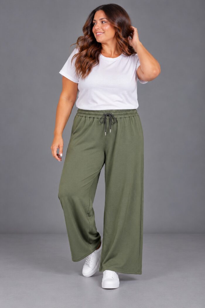 Pantalón Jogger Ancho Kaki