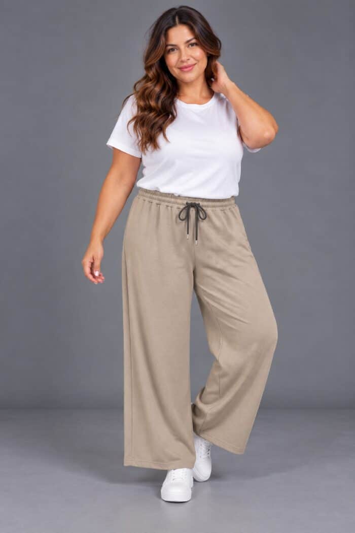 Pantalón Jogger Ancho Taupe