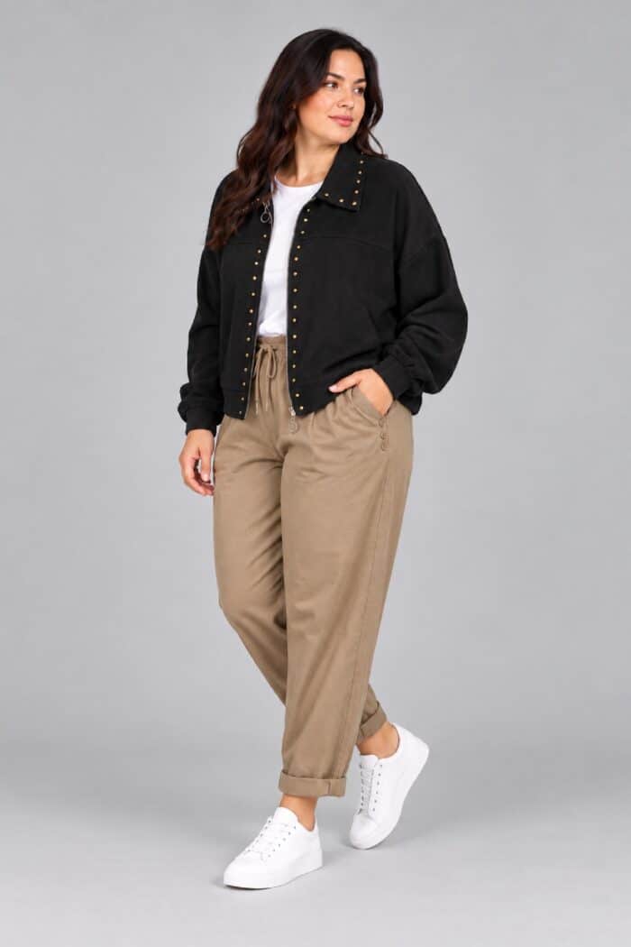 Chaqueta Tachas Negra