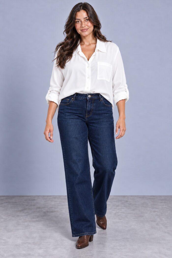Vaquero Wide Leg Azul