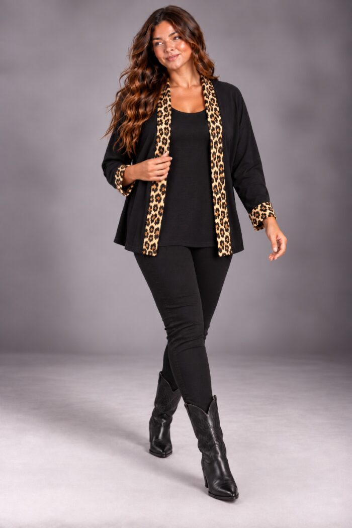 Chaqueta Jersey Twin Negro