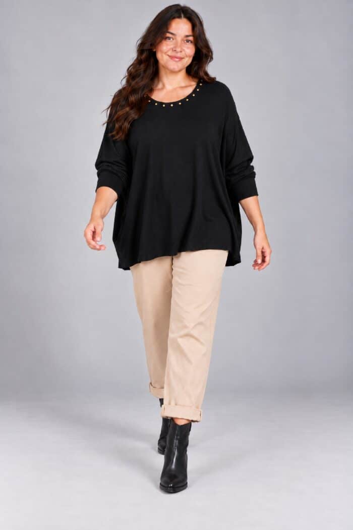 Jersey Oversize Tachas Negro
