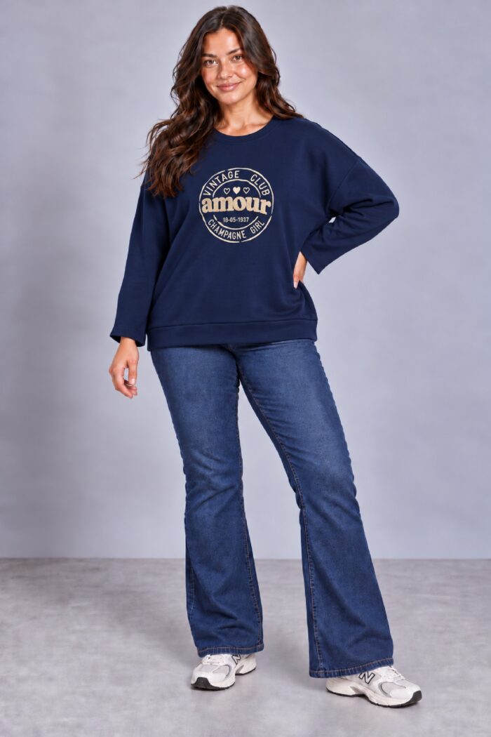 Sudadera Vintage Marino